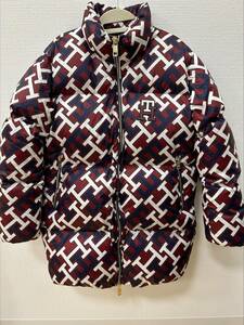 ♪♪#1524　トミー ヒルフィガー TOMMY HILFIGER モノグラムプリントダウンコート ♪♪