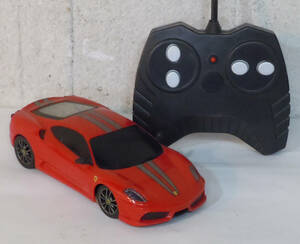 ■YSN■ ラジコンカー フェラーリ430SCUDERIA 全長15cm レッド 27MHZ RC 動作品 JUNK