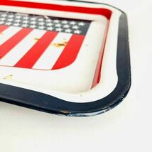アメリカンフラッグ ヴィンテージ トレイ スチール お盆 おぼん アンティーク　コレクション　USA　国旗_画像8