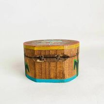 サンフェイス 木製ボックス ホピ族 Ryan Yaiva作 小物入れ 木箱 太陽　ネイティブ アメリカン　インディアン　アメリカ　アリゾナ_画像6