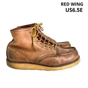 RED WINGレッドウィング 875 旧タグ 白四角犬タグ 89年製 6.5E 　ワークブーツ