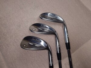 【中古3本セット】Titleist Vokey Design FORGED WEDGE(2017) 50-10F/54-10M/58-12K　N.S.PRO MODUS3 TOUR120