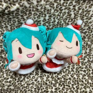 初音ミク ふわぷち 寝そべりMぬいぐるみ クリスマス　全2種セット