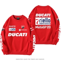 秋冬新品 ドゥカティ レーシング パーカー Ducati バイクウエアグッズ 厚手 長袖 冬服▲レッド_画像1