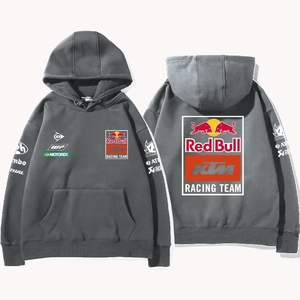 超人気☆KTM レーシング パーカー RedBull バイクウエアグッズ長袖 冬服▲ダークグレー