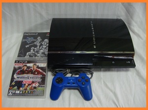 初期型PS3本体セットPS2互換機能付き●CECHA0060GB→160GB●動作確認済み●封印静音1681プレイステーション３