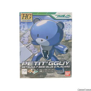 【中古】[PTM]HGPG 1/144 プチッガイ 刹那・F・セイエイブルー&プラカード 機動戦士ガンダム00(ダブルオー) プラモデル(0220700) バンダイ(