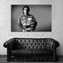 Ayrton Senna アイルトン・セナ 特大 ポスター 約150x100cm 海外 F1 インテリア グッズ 絵 雑貨 写真 フォト アート 大判 大 31_画像1