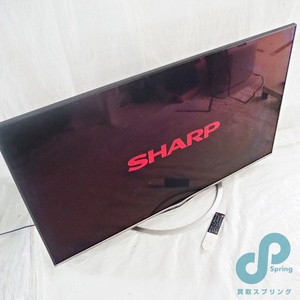 動作不調 SHARP AQUOS 60型 液晶テレビ LU-60US5 ジャンク リモコン B-CASカード有