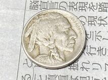 アメリカ　5セント白銅貨　1917S サンフランシスコ　特年　希少　レアコイン　古銭　外国コイン　バッファローニッケル_画像2