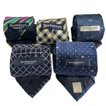 1円 Burberry バーバリー ネクタイ ５点まとめ/大量セット ノバチェック/極美品/ホースロゴ/ストライプ/シルク100% シルク バーバリー②_画像1