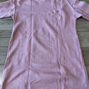 エルフィンドール ワッフル ワンピース サーモンピンク 120 ポケットTシャツ