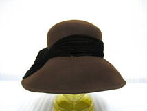 新品◆LAURA ASHLEY ローラアシュレイ ウール100％ ハット 帽子_画像2