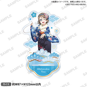 【新品】 ラブライブ!スクールアイドルフェスティバル アクリルスタンド Aqours お正月ver. 渡辺 曜 倉庫S