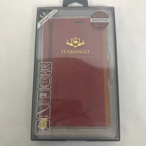 未使用　フラミンゴ 手帳ケース　iPhone11Pro用　5.8インチ　オレンジ　レッド　手帳型ケース