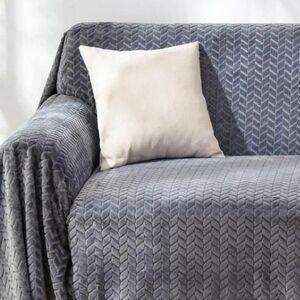  Northern Europe flannel wheat . pattern blanket * ash gray stylish multi cover 180×200 fy045