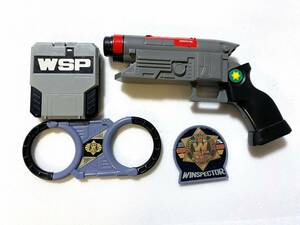 1989年 BANDAI バンダイ 特警ウインスペクター スーパーポリスセット WINSPECTOR WSP 当時物 戦隊 武器 日本製/ビンテージ レトロ 玩具G/QH