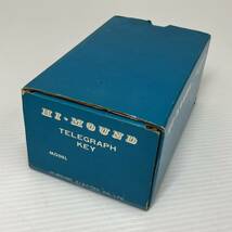 231226-012 HI・MOUND ハイモンド TELEGRAPH KEY 電鍵 HK-808 箱付_画像8