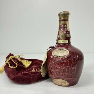 231230-002 古酒 ROYAL SALUTE ロイヤルサルート 21年 赤陶器ボトル 700ml 40% ウイスキー 袋付 現状品
