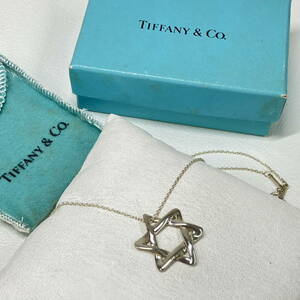 231291-016 TIFFANY&Co. ティファニー スターオブダビデ ロングネックレス 925刻印有 重量約2.9g 全長約64.7cm 箱付