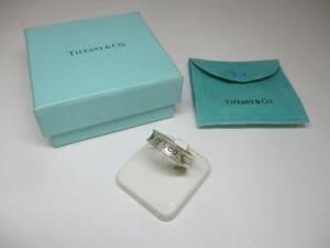 231294-004 TIFFANY&Co. ティファニー ナローリング シルバー 925刻印 24号 箱付 重量約9.0g