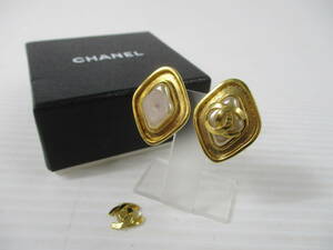 231293-014 CHANEL シャネル ココマーク イヤリング ゴールドカラー 箱付 難有