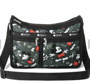 新品 レスポートサック LeSportsac 7507 DELUXE EVERYDAY BAG L135 ディズニー100チームミッキー