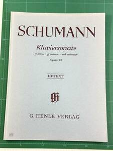 【楽譜/譜面】Schumann　Klaviersonate opus22 URTEXT G.HENLE VERLAG 331