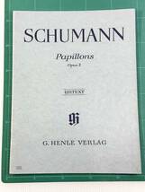 【楽譜/譜面】Schumann　Papillons opusⅡ　2　Ernst Herttrich URTEXT G.HENLE VERLAG 105_画像1