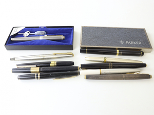 【18K750 14K 刻印あり】万年筆まとめ PARKER パイロット セーラー プラチナ コレクション ビンテージ 筆記用具 事務用品 005IFIB70