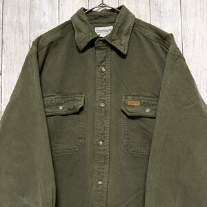 カーハート Carhartt 長袖シャツ ワークシャツ メンズ ロゴ Lサイズ 5-71