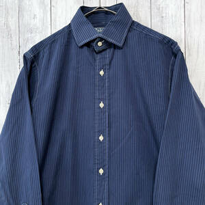 ラルフローレン Ralph Lauren REGENT CLASSIC FIT ストライプシャツ 長袖シャツ メンズ コットン100% サイズ15 S~Mサイズ 5‐238