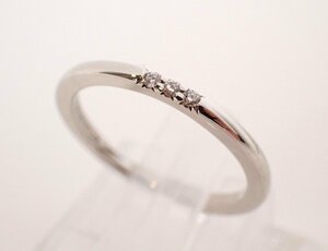 TIFFANY&Co.(ティファニー) Pt950 3PD 天然ダイヤモンドリング プラチナ ダイヤ リング 3.1g 266-1