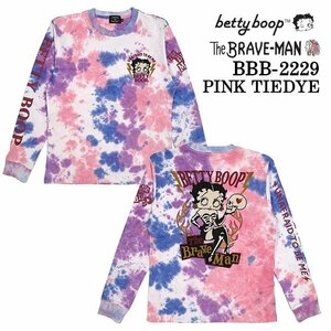 The BRAVE-MAN × BETTY BOOP ベティ ブープ 【定価￥8500】 ロンTEE BBB-2229 PINK サイズ XXL