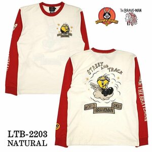 【特価！！】 The BRAVE-MAN × LOONEY TUNES ルーニー テューンズ 【定価\8500】 ロンTEE LTB-2203 WHITE サイズ L