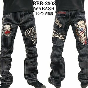 The BRAVE-MAN × BETTY BOOP ベティ ブープ 【定価￥19800】 デニムパンツ BBB-2308 WABASH 36 インチ