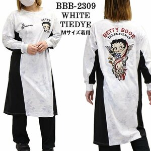 The BRAVE-MAN × BETTY BOOP ベティ ブープ 【定価￥11800】 BIGシルエット ワンピース BBB-2309 WHITE サイズ S