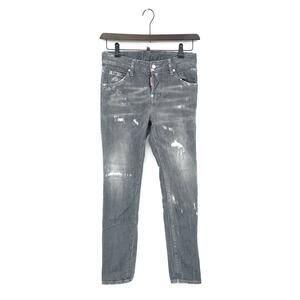 良好◆Dsquared2 ディースクエアード Cool Girl Jean デニムパンツ 34◆S75LB0445 グレー コットン レディース 21SS ボトムス