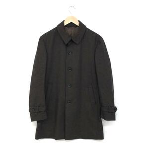 美品◆KAZUTAKA KATOH カトウカズタカ コート Mサイズ◆ ブラウン メンズ ヘリンボーン アウター