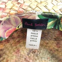 ◆Paul Smith collection ポールスミス　コレクション 麦わら帽子 ◆ ベージュ ユニセックス 帽子 ハット hat 服飾小物_画像6