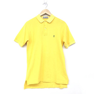 *Yves Saint Laurent rive gauche Eve sun rolan rib go-shu polo-shirt with short sleeves size S* yellow men's tops YSL embroidery 