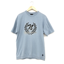 ◆NEIGHBORHOOD ネイバーフッド 半袖Tシャツ サイズ02◆ ブルー メンズ トップス プリント クルーネック_画像1
