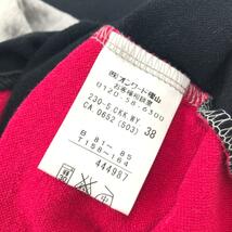 良好◆SONIA RYKIEL COLLECTION ソニアリキエルコレクション 半袖ワンピース ◆ グレー コットン レディース プルルオーバー_画像6