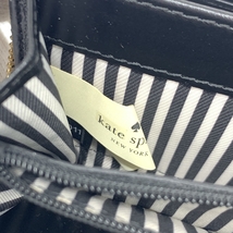 ◆Kate spade ケイトスペード 長財布◆ グレージュ レザー ラウンドファスナー フラワースタッズ レディース ウォレット 服飾小物_画像6