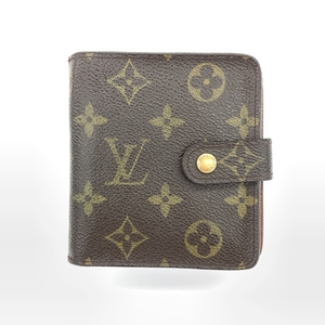 ◆LOUIS VUITTON ルイヴィトン 二つ折り財布◆M61667/MI0014 ブラウン コンパクトジップ レディース 財布 ウォレット サイフ 札入れ