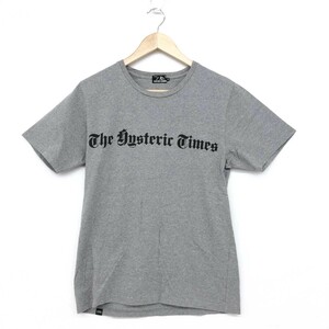 ◆HYSTERIC GLAMOUR ヒステリックグラマー 半袖Tシャツ サイズM◆ グレー 綿100% メンズ トップス ガールプリント