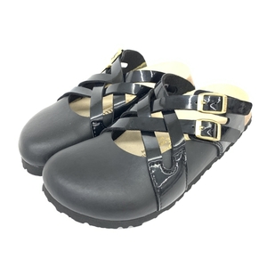 良好◆Birkenstock papillio ビルケンシュトック　パピリオ クロッグサンダル 23.0◆ ブラック レディース 靴 シューズ shoes