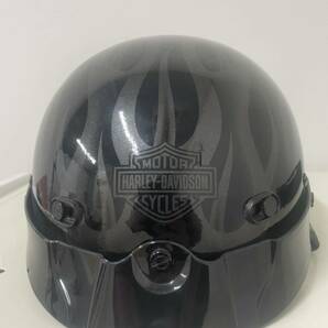 Harley-Davidson Flame Spoiler Half Helmet, 98206-13VM, Glossyの画像1