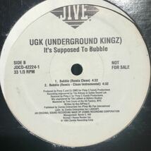 UGK(Underground Kingz) / It's Support To Bubble USオリジナルプロモ盤_画像3