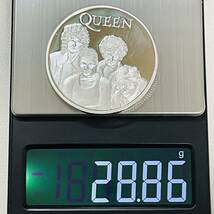 Queen クイーン　ロックバンド　マーキュリー　イギリス　アーティスト　記念メタル　海外　コイン　硬貨　収納ケースあり_画像5